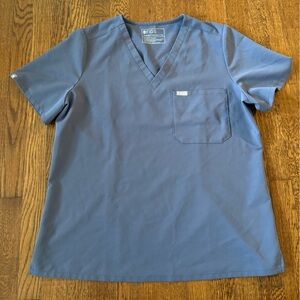 Fig Catarina Scrub Top in Space Navy